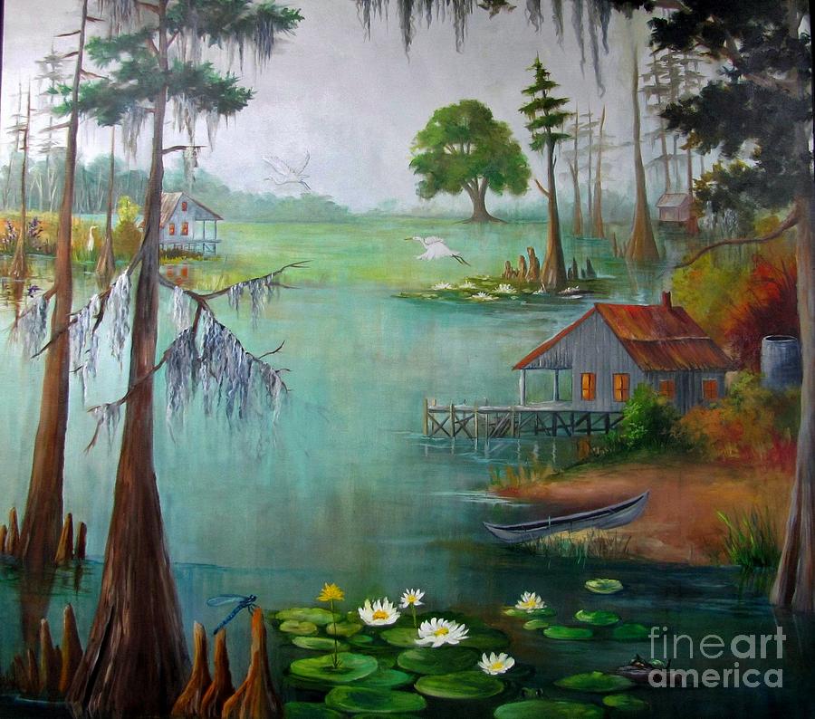 Bayou Living  Painting by Barbara Haviland