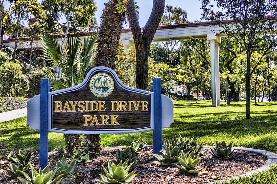 Bayside Drive Park Digital Art by Photographic Art by Russel Ray Photos