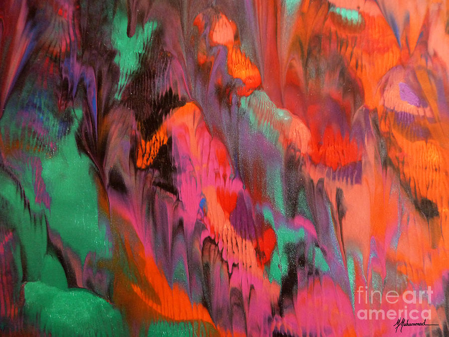 Abstract Painting - Baywatch by Marcella Muhammad Abstract Painting - Baywatch by Marcella Muhammad