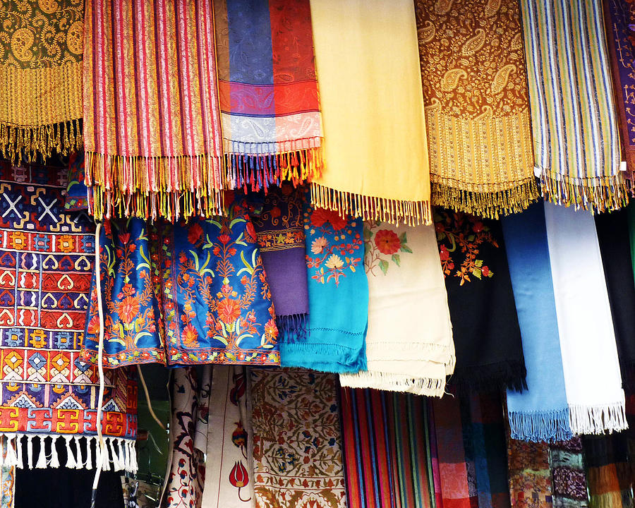 Fabric Photograph - Bazaar Colors by Carl Sheffer