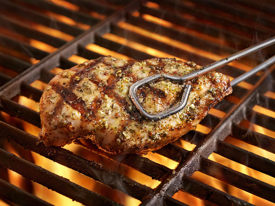 BBQ, Herb Chicken Breast Photograph by LauriPatterson