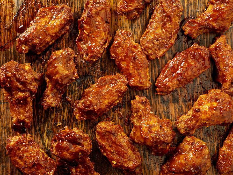 BBQ Sauce Chicken Wings Photograph by LauriPatterson