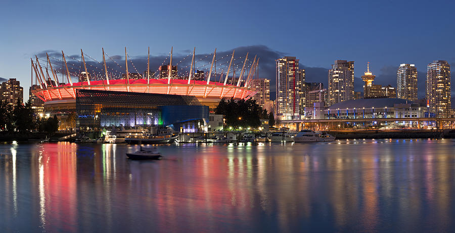 BC Place and Rogers Arena Photograph by Terry Dadswell