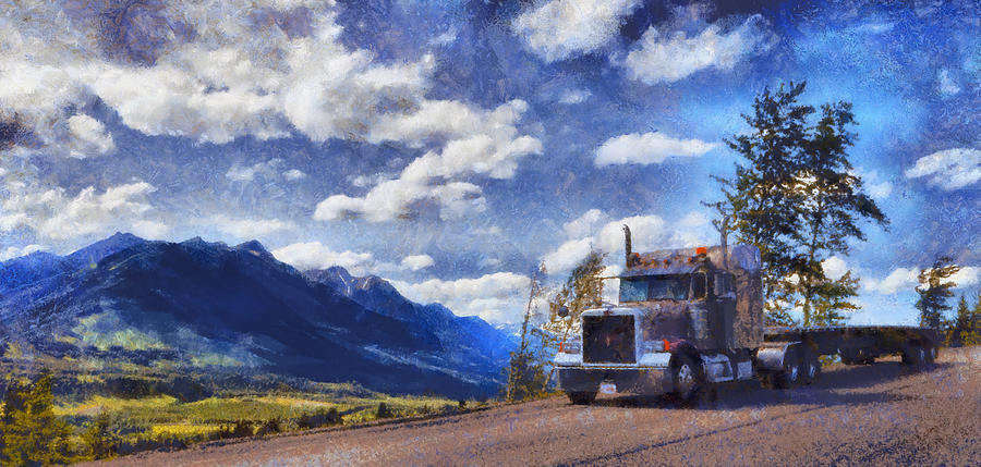 BC Trucker Photograph by Mick Flynn