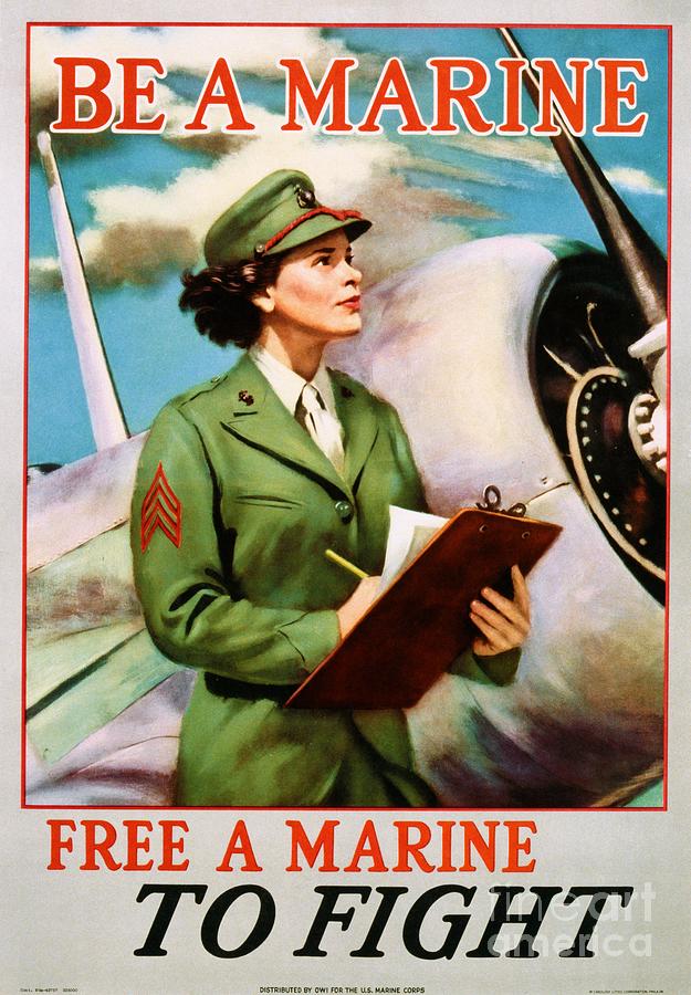 Be A Marine - Free A Marine To Fight Photograph by Doc Braham