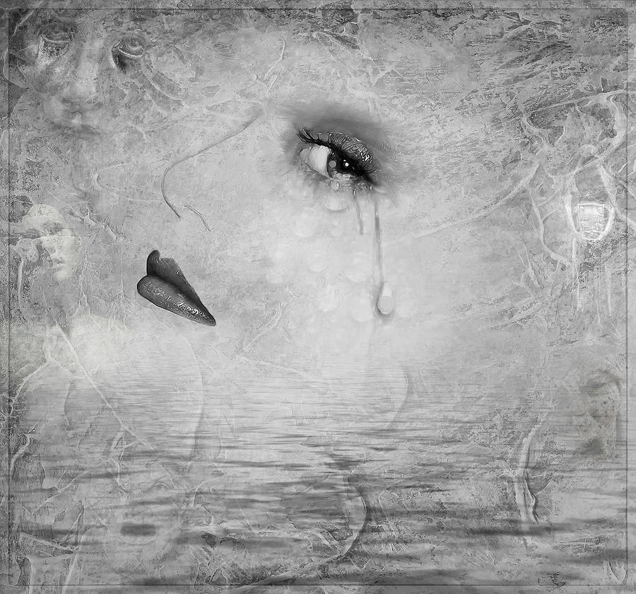 Crying Digital Art - Be careful what you wish for by Hazel Billingsley
