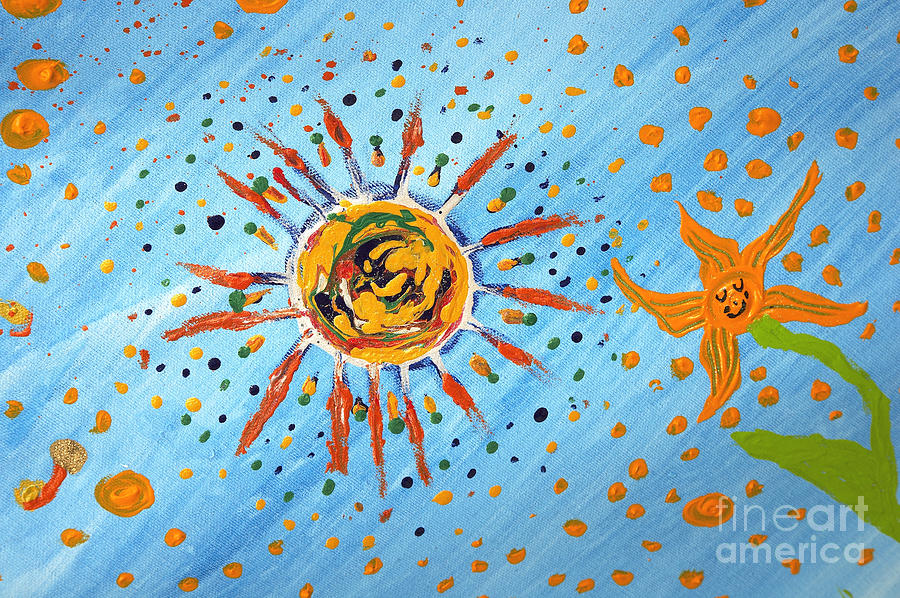 Be like the sun Painting by Heidi Sieber