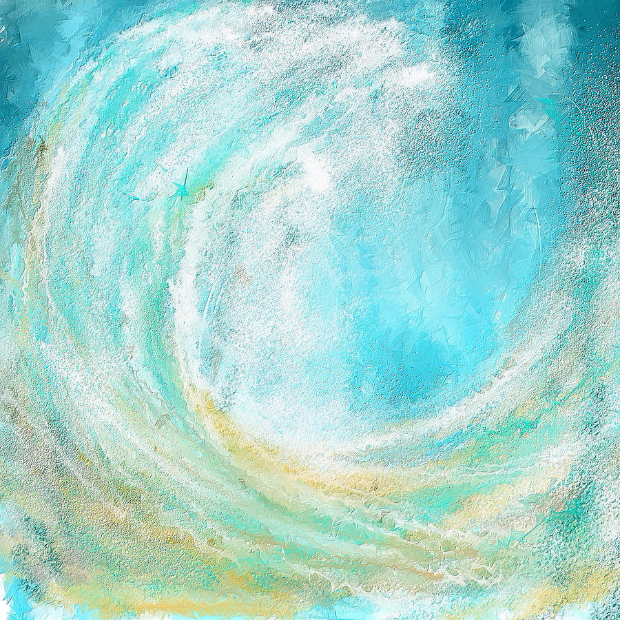 Abstract Seascape Painting - Be mesmerized by Lourry Legarde