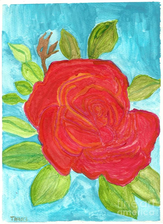 Rose Painting - Be My Valentine 2 by Tracey Williams