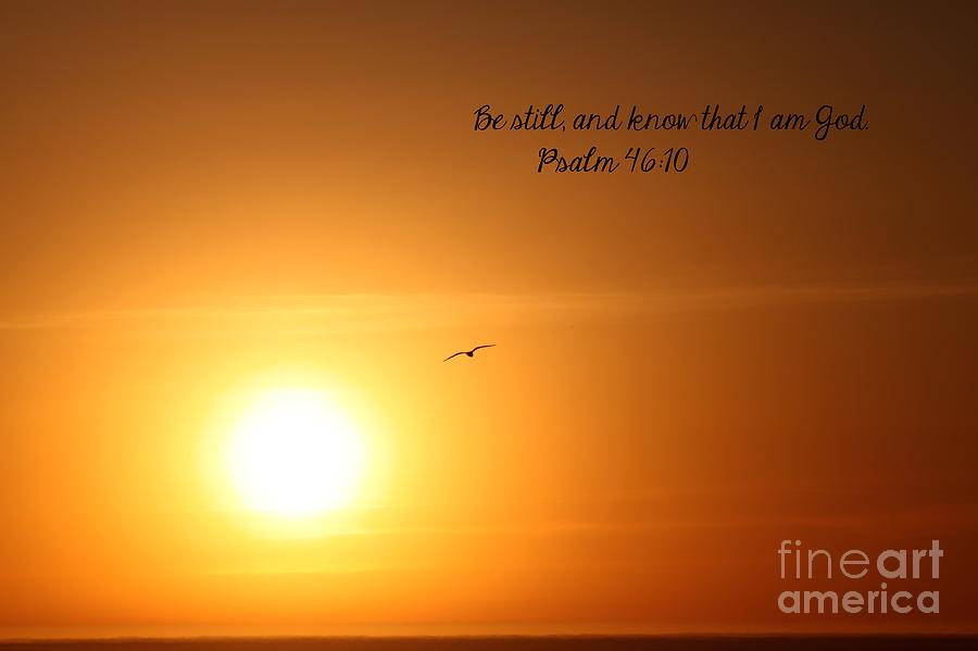 Sunset Photograph - Be Still by Erica Hanel