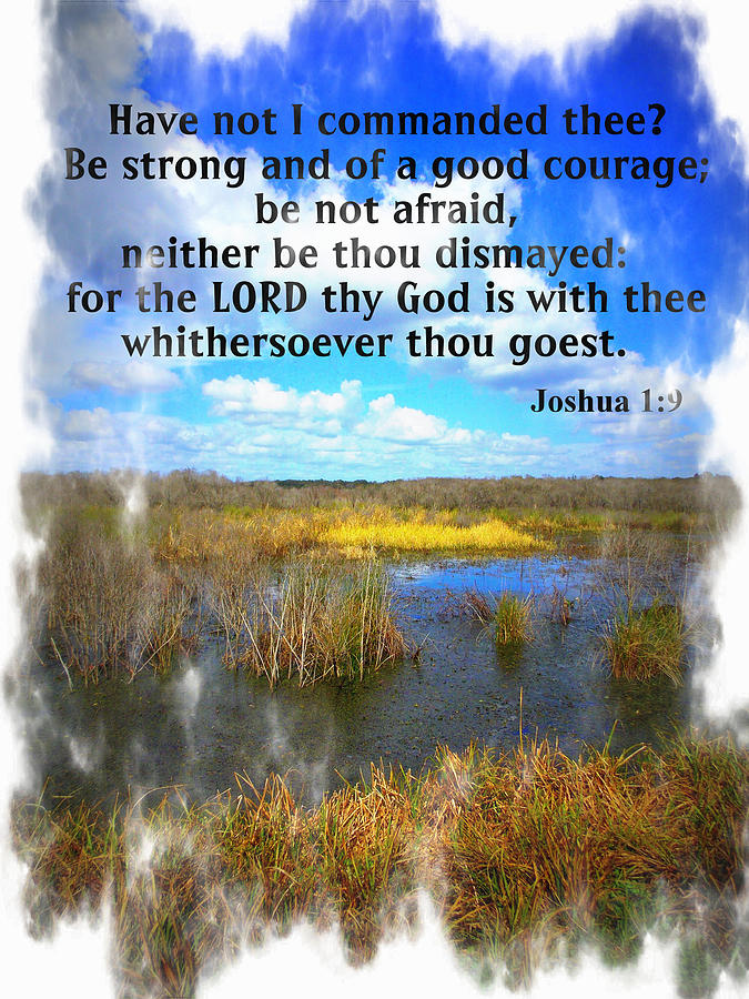 Be Strong God Is With Thee Photograph by Sheri McLeroy