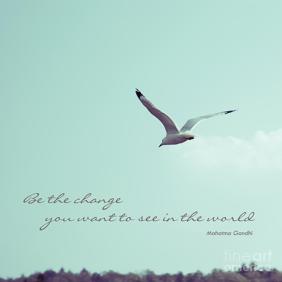 Inspirational Photograph - Be the Change You Want to See in the World by Aimelle Ml