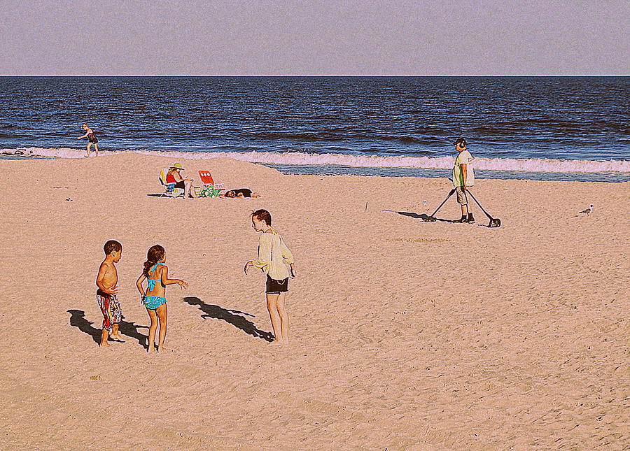 Beach Activities Photograph by Mary Beth Landis