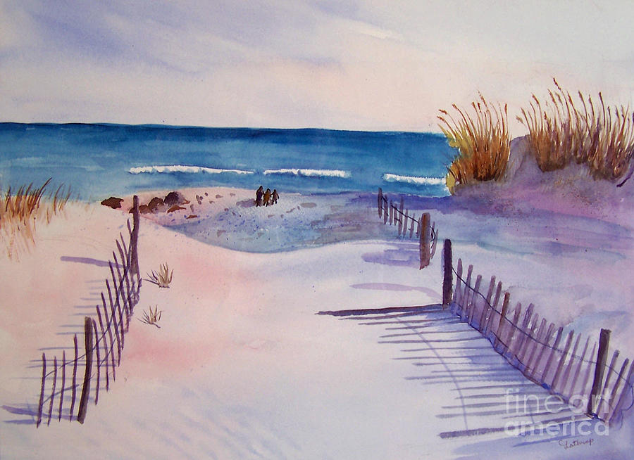 Beach Afternoon Painting by Christine Lathrop