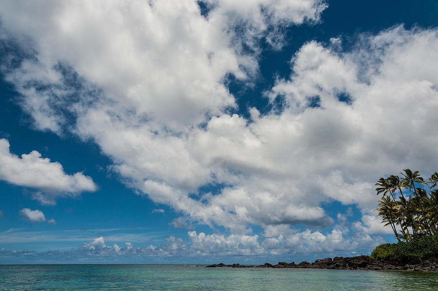 Beach Photograph - Beach and Clouds by Harry Spitz