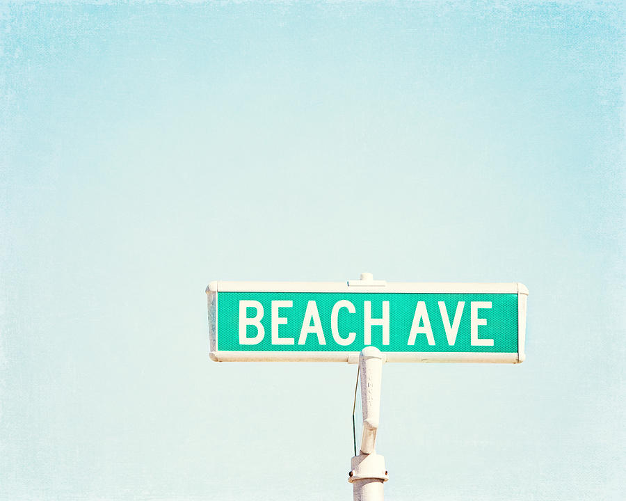 Summer Photograph - Beach Ave. - Minimal Beach Photography by Carolyn Cochrane