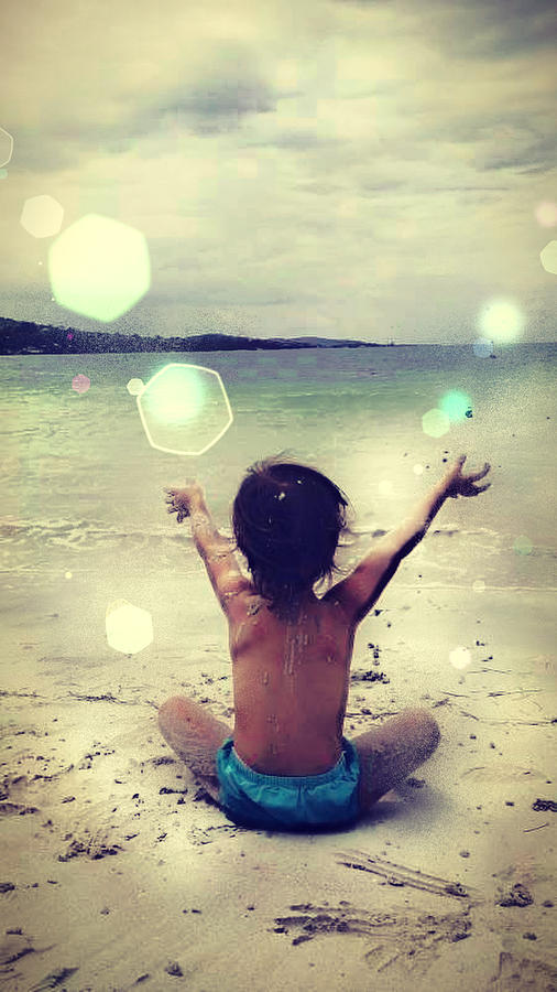 Beach Baby Photograph by Nersibelis Photography