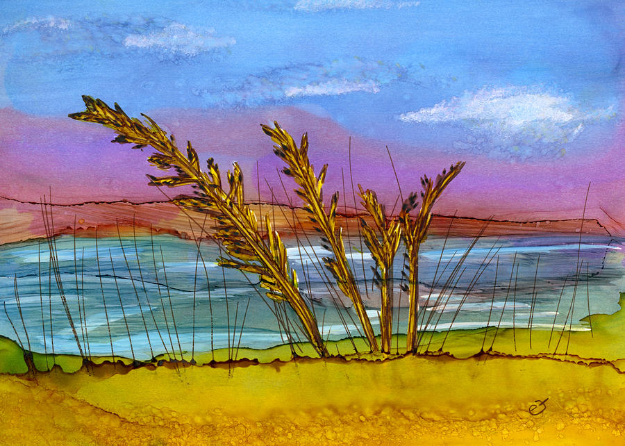 Beach Berm Painting by Eli Tynan