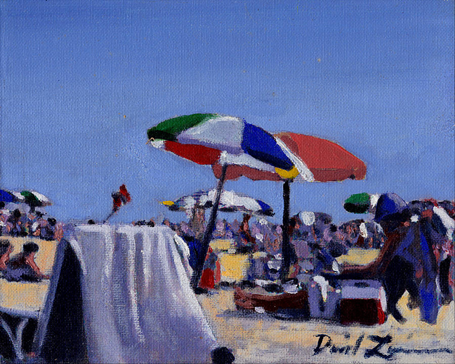 Beach Blanket Bingo Painting by David Zimmerman