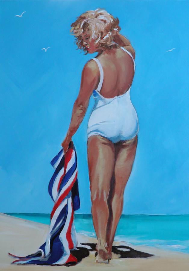 Beach Blonde Painting by Terence R Rogers
