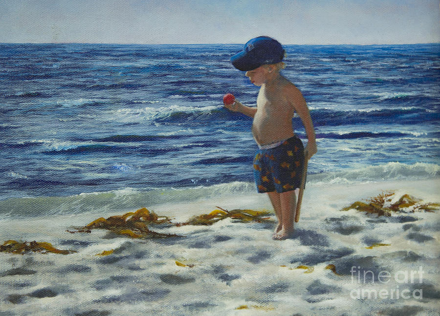 Beach Boy Painting by Jeanette French