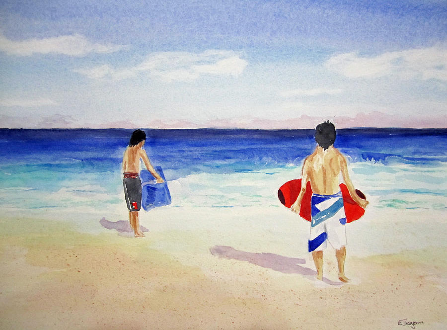Beach Boys Australia Painting by Elvira Ingram