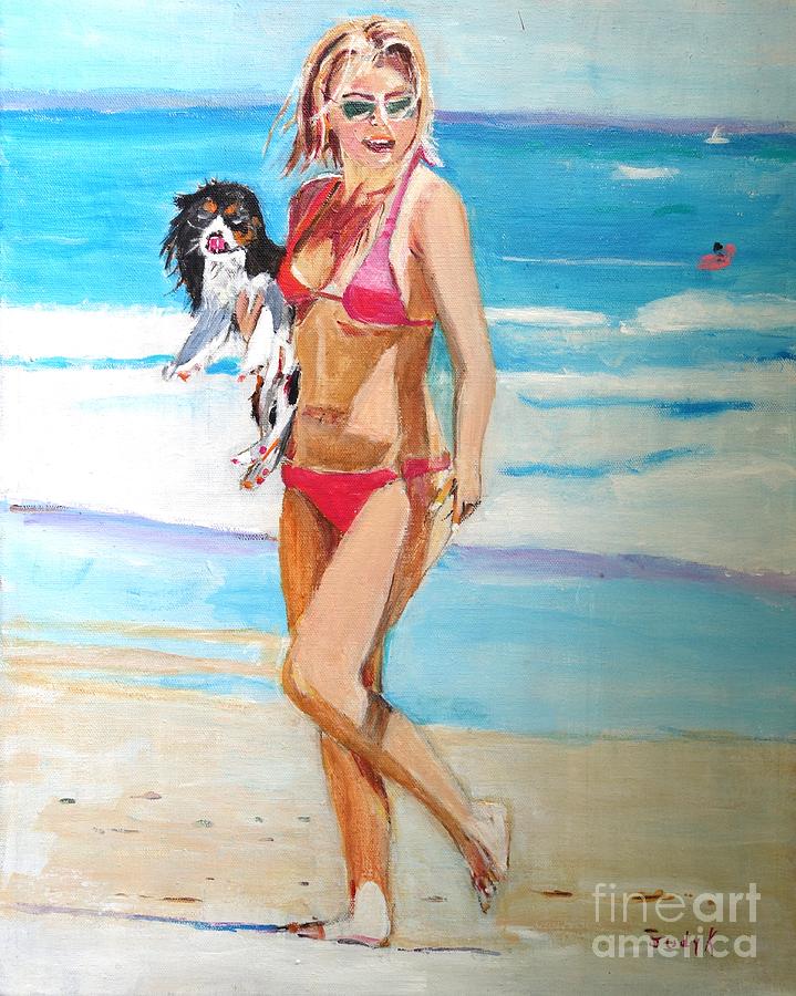 Beach Buddies Painting by Judy Kay