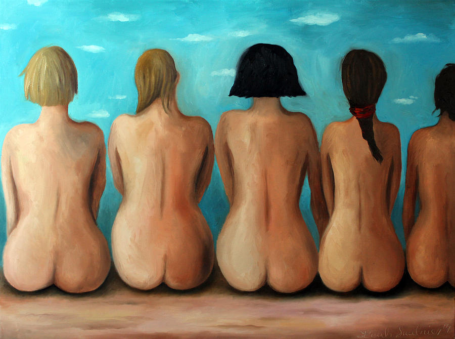 Beach Bums edit 2 Painting by Leah Saulnier The Painting Maniac