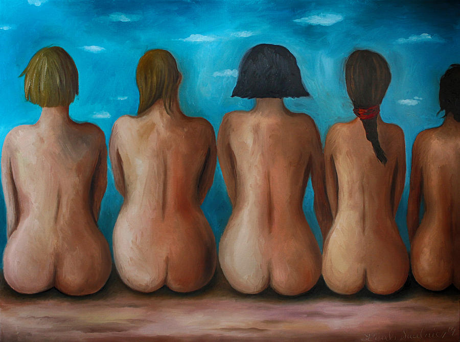 Beach Bums edit 3 Painting by Leah Saulnier The Painting Maniac