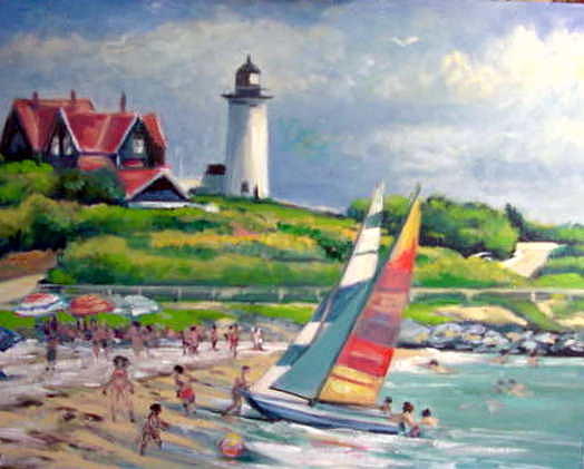 Beach Cape Cod Painting by Philip Corley