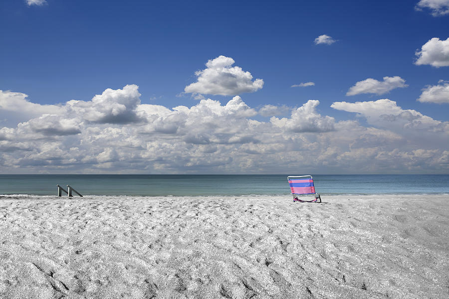 Beach chair Photograph by Al Hurley