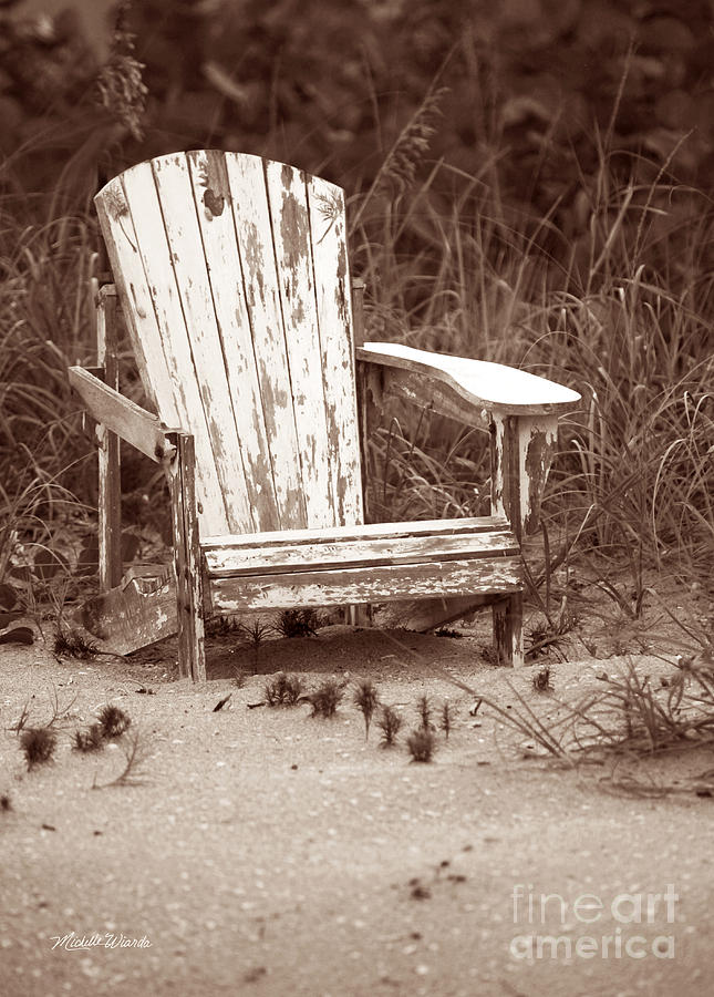 Beach Photograph - Beach Chair with Pineapple by Michelle Constantine