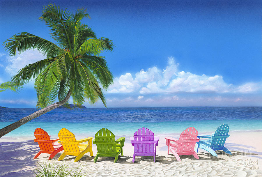  Beach Chair Painting with Simple Decor