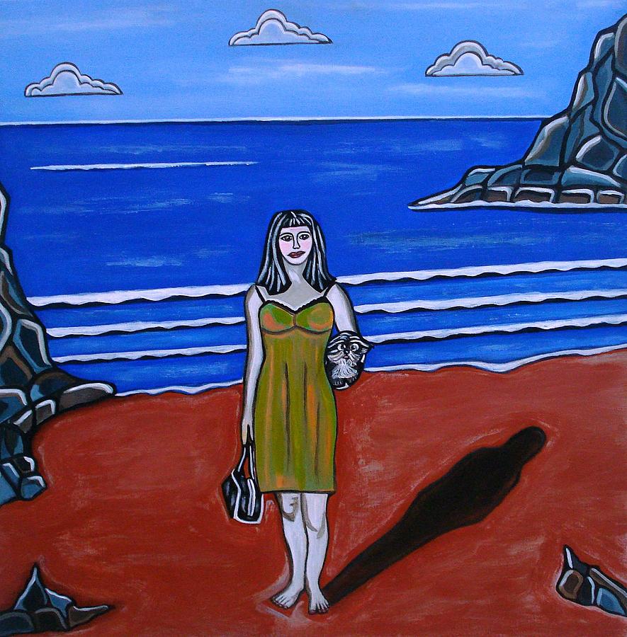 Beach Chic Painting by Sandra Marie Adams