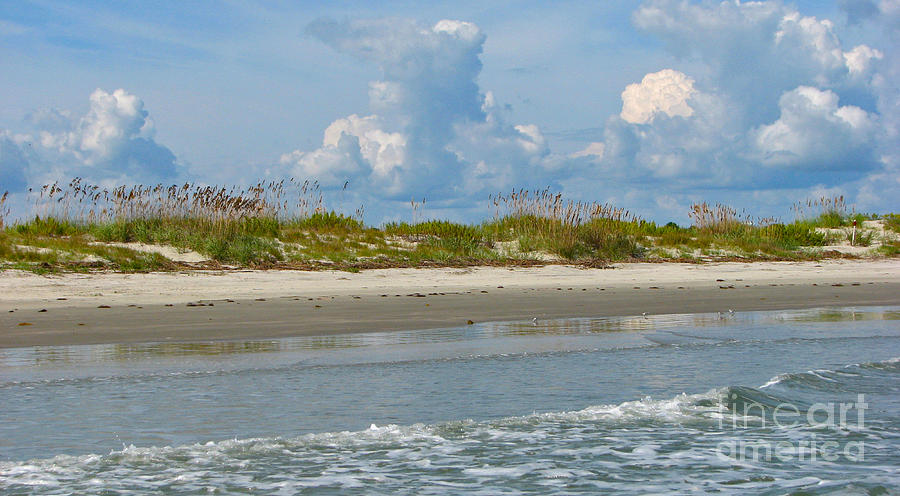 Beach Clouds Photograph by Val Miller