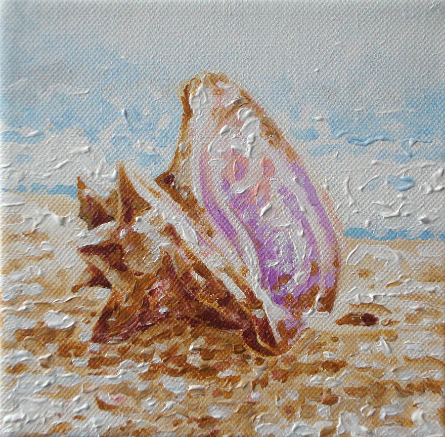 Beach Conch Painting by William Love