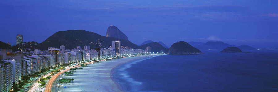 Beach, Copacabana, Rio De Janeiro Photograph by Panoramic Images