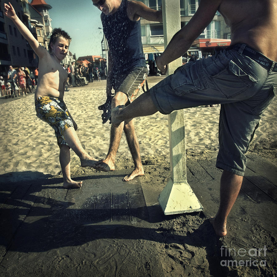 Summer Photograph - Beach dances by Michel Verhoef
