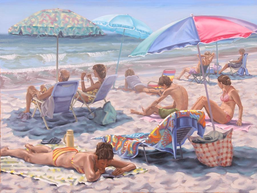 Beach Days Painting by Gary M Long