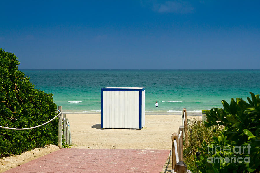 Beach Entrance Photograph by Les Palenik