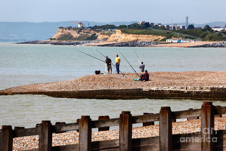 Beach Fishing in the English Channel Photograph by James Brunker