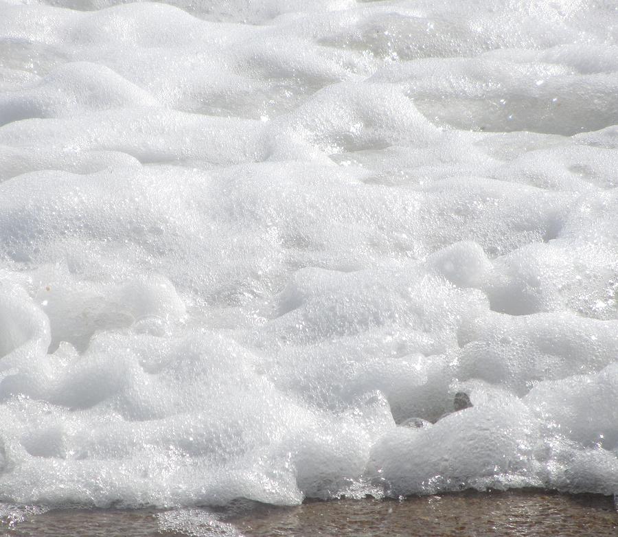 Beach Photograph - Beach Foam by Cathy Lindsey