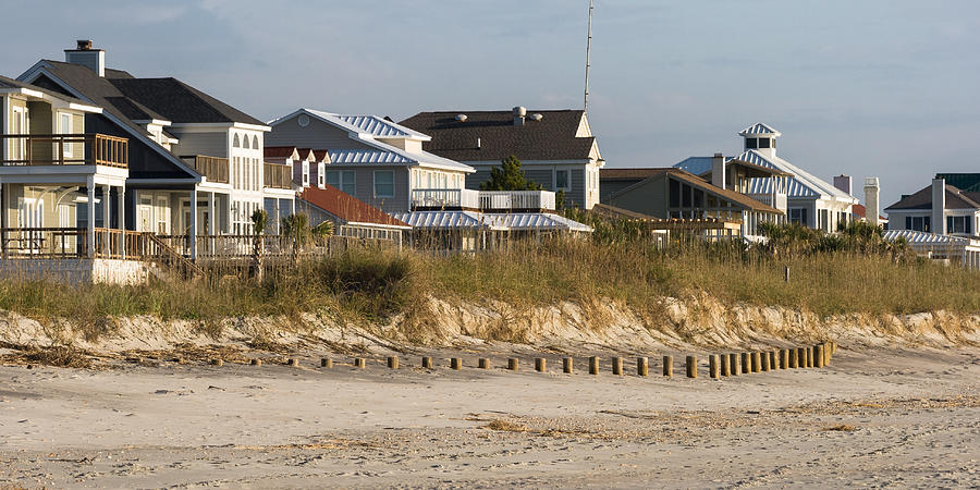 Beach Homes at Murrells Inlet  Photograph by Ed Gleichman