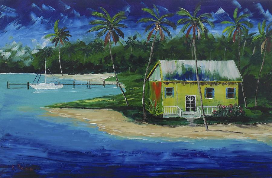Beach House Painting by Kevin  Brown