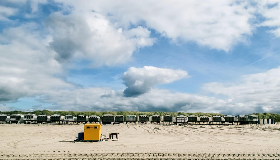 Beach Photograph - Beach Houses by Yvon van der Wijk