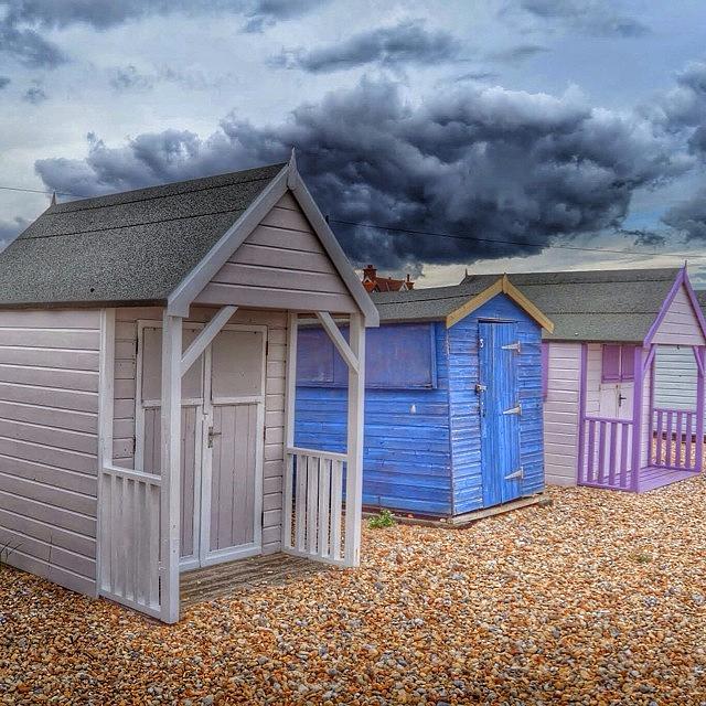 Architecture Photograph - Beach Huts At Kingsdown In Kent by David Cook