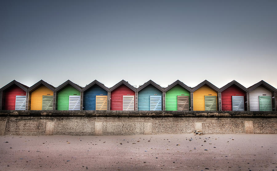 Beach Huts In Colour Photograph by Jimmy Mcintyre