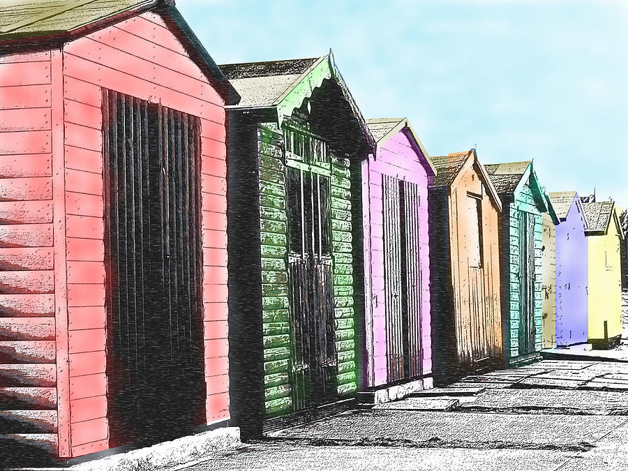 Beach Huts Photograph by Richard Reeve