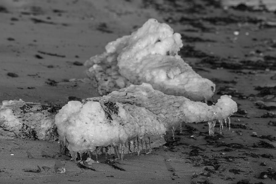 Beach Ice Formations Photograph by Allan Morrison