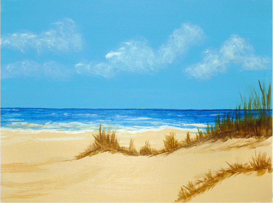 Summer Painting - Beach III by Nancy Nuce